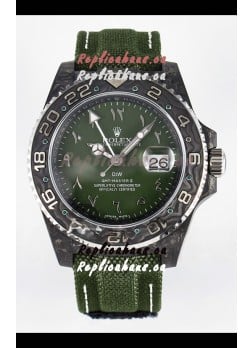 Rolex GMT Masters II Super Clone DiW Edition Swiss Replica Lightweight Carbon Casing Watch 