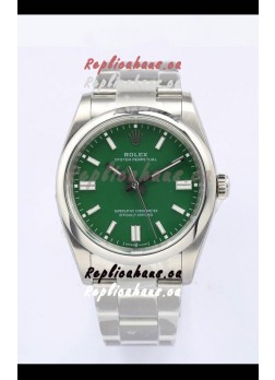 Rolex Oyster Perpetual REF#126000 36MM Swiss Movement Swiss Replica Green Dial 904L Steel 1:1 Mirror Replica Watch