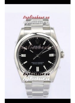 Rolex Oyster Perpetual REF#126000 36MM Swiss Movement Swiss Replica Black Dial 904L Steel 1:1 Mirror Replica Watch