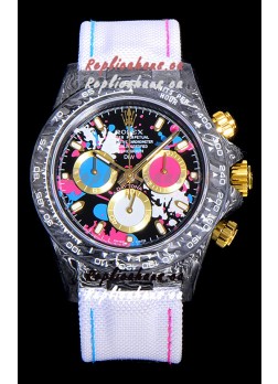 Rolex Daytona DiW Motley Lady Unique Forged Carbon Casing Swiss Replica Watch