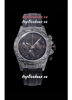 Rolex Daytona DiW Edition "All Black" Forged Cabon Casing 1:1 Mirror Replica