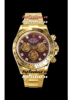 Rolex Daytona 18K Yellow Gold Original Cal.4130 Movement - 1:1 Mirror 904L Steel Watch
