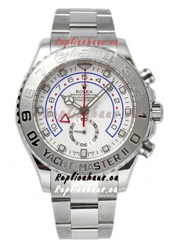 Rolex Yachtmaster II Stainles Steel Ref.116689 1:1 White Gold Plated Bezel 