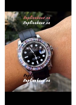 Rolex Yachtmaster 126679 White Gold Diamonds Cal.3235 Swiss 1:1 Ultimate 904L Steel Watch