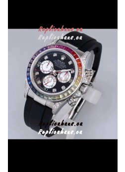 Rolex Cosmograph Daytona 116598 904L Stainless Steel 1:1 Mirror Cal.4130 Movement Watch 