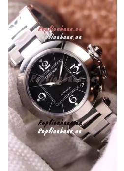Pasha De Cartier 1:1 Mirror Quality Automatic Swiss Replica Watch 32MM - Black Dial