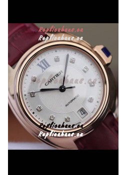Cle De Cartier Automatic Swiss Replica Watch in Rose Gold Casing - 35MM