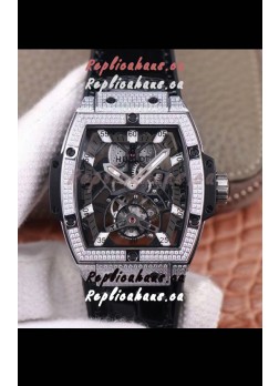 Hublot Masterpiece MP Edition Genuine Tourbillon Swiss Replica Watch in Steel Casing