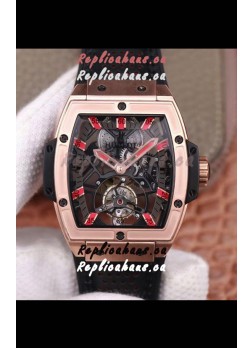 Hublot Masterpiece MP Edition Genuine Tourbillon Swiss Replica Watch In Rose Gold Casing