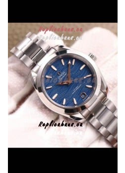Omega Seamaster Aquaterra 150M 34MM Swiss Replica Watch in Blue Dial