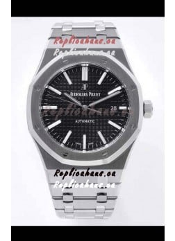 Audemars Piguet Royal Oak 41MM Black Dial 904L Steel CALIBRE 4302 Movement 1:1 Mirror Replica