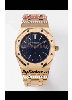 Audemars Piguet Royal Jumbo Oak Extra Thin Swiss Replica Yellow Gold - 1:1 Mirror Replica Watch