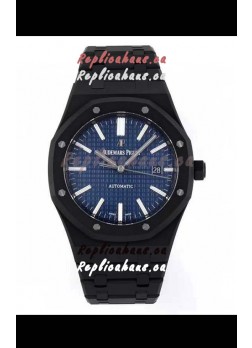 Audemars Piguet Royal Oak PVD Coated Swiss Replica Watch 3120 Swiss Movement - Blue Dial 