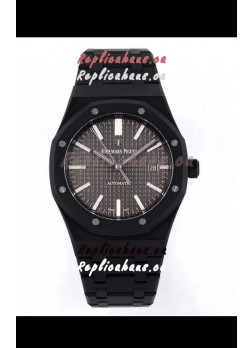 Audemars Piguet Royal Oak PVD Coated Swiss Replica Watch 3120 Swiss Movement - Grey Dial 