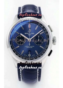 Breitling Premier B01 Chronograph 42 Edition Watch 1:1 Mirror Quality in Blue Dial 
