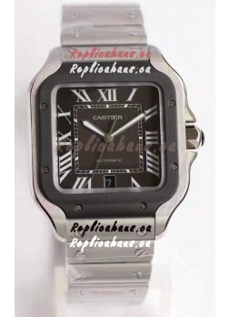 Cartier Santos De Cartier XL 1:1 DLC Bezel Swiss Replica Watch 40MM