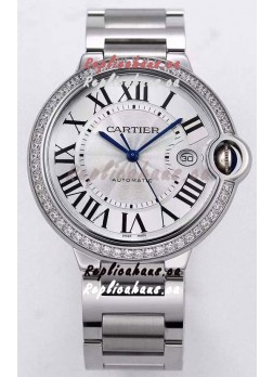 Ballon De Cartier Automatic 1:1 Mirror Swiss Replica Watch in 904L Steel Casing - 36MM