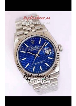 Rolex Datejust Fluted-Motif Dial 41MM Cal.3135 Movement Swiss Replica Watch in 904L Steel Casing
