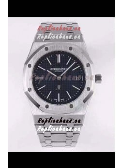 Audemars Piguet Royal Jumbo Oak Extra Thin Swiss Replica - 1:1 Mirror Replica Watch 904L Steel Blue Dial