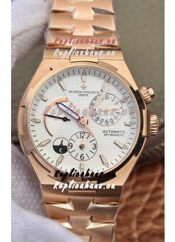 Vacheron Constantin Overseas Power Reserve Swiss Replica Watch in Rose Gold Casing