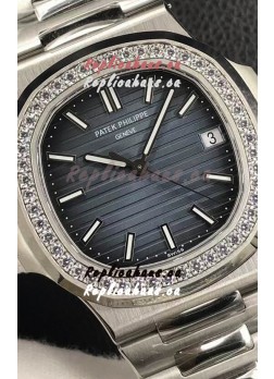 Patek Philippe Nautilus 5713/1G 904L Steel 2023 Updated Mirror Replica Watch - Blue Dial