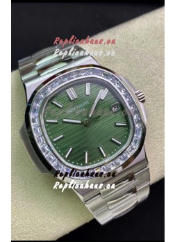 Patek Philippe Nautilus 5711 904L Steel 2023 Updated Mirror Replica Watch - Green Dial