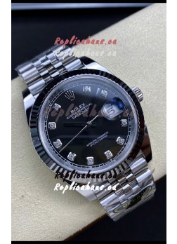 Rolex Datejust 126334 41MM ETA 3235 Swiss 1:1 Mirror Replica Watch in 904L Steel - Black Dial 