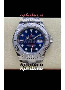Rolex Yachtmaster 40mm Blue Dial - 1:1 Swiss Replica Watch in 904L Steel Casing