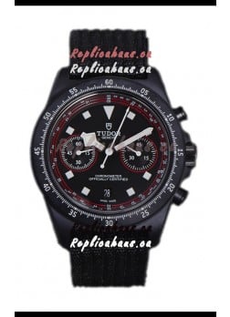 Tudor Pelagos FXD Chronograph Carbon Casing 1:1 Mirror Replica Black Dial in Nato Strap