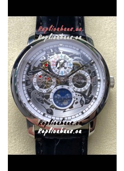 Vacheron Constantin Patrimony Traditionelle Skeleton Perpetual Calendar Swiss Replica Watch 