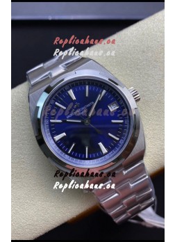Vacheron Constantin Overseas 1:1 Mirror Swiss Replica Watch in Steel Blue Dial 