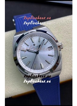 Vacheron Constantin Overseas 1:1 Mirror Swiss Replica Watch in Steel Dial - Rubber Strap