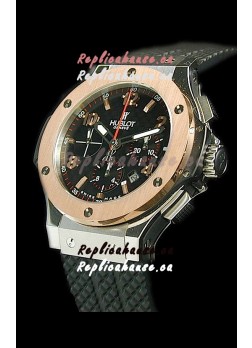 Hublot Big Bang Swiss Replica Watch in Rose Gold Bezel