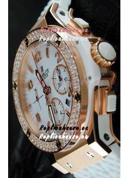 Hublot Big Bang Swiss Replica Watch in Rose Gold