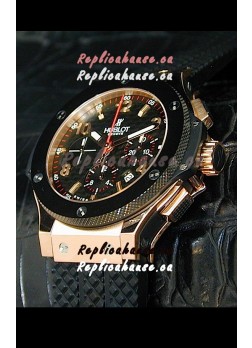 Hublot Big Bang Swiss Replica Watch in Rose Gold Case