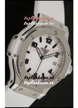 Hublot Big Bang King Swiss Quartz Watch in White Strap