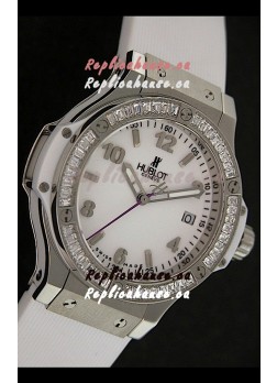 Hublot Big Bang King Swiss Quartz Watch in White Dial