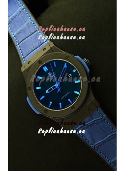 Hublot Big Bang Classic Fusion Ceramic Case Watch in Blue Strap