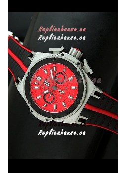 Hublot King Power Ferrari Edition Swiss Replica Watch - Black Strap