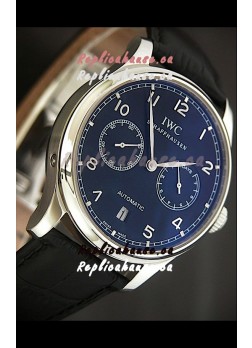 IWC Schaffhausen Japanese Replica Watch in Blue Dial