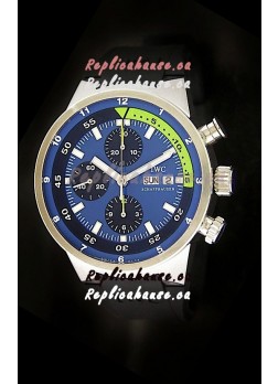 IWC Aquatimer Chrono Automatic Swiss Watch in Blue Dial