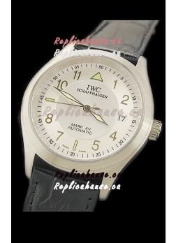 IWC Pilot MARK-XV Swiss Replica Watch in White Dial
