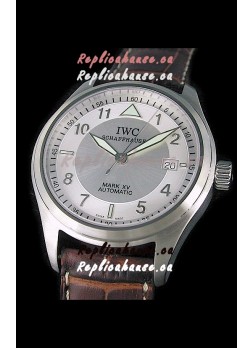 IWC Pilot MARK-XV Swiss Replica Watch in Silver Dial