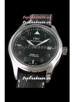 IWC Pilot MARK-XV Swiss Replica Watch in Black