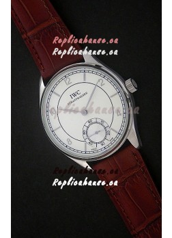 IWC Portuguese FA Jones Japanese Replica Watch in White Dial