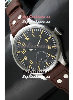 IWC Vintage Big Pilot Swiss Replica Watch in Black Dial