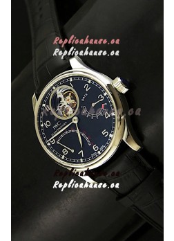 IWC Portugese Mystere TourbillonSwiss Replica Watch in Black Dial