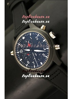 IWC Pilot Top Gun Chronograph Swiss Replica Watchin Dark Blue Dial