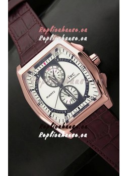 IWC Schaffhausen Japanese Replica Watch in pink Gold Casing