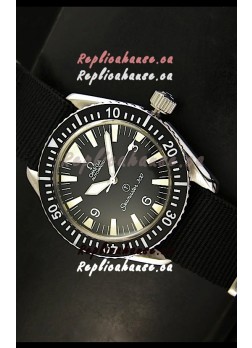 Omega Seamaster 300 R-Navy Black Dial Swiss Watch with Navy Strap